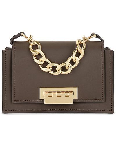 ZAC Zac Posen Soft Earthette Mini Chain Straw & Leather Shoulder