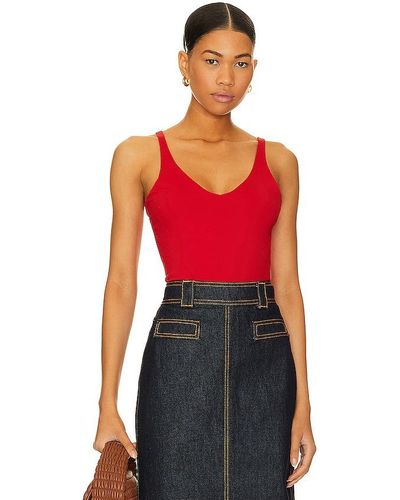 Susana Monaco V Neck Top - Red