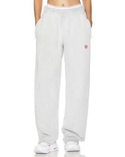 Alexander Wang Pantalón deportivo high waist - Blanco