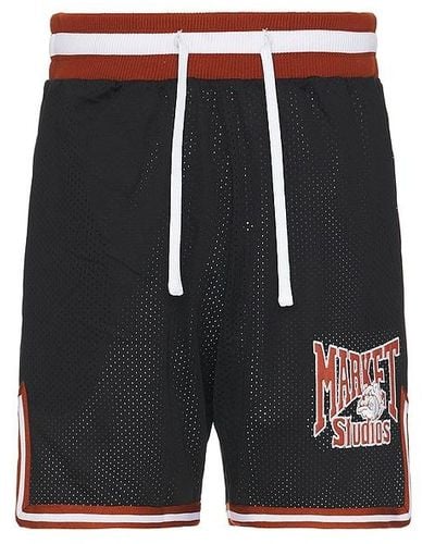 Market Bulldogs Mesh Shorts - Black