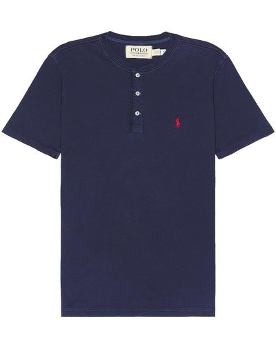 Polo Ralph Lauren Short Sleeve Henley - ブルー