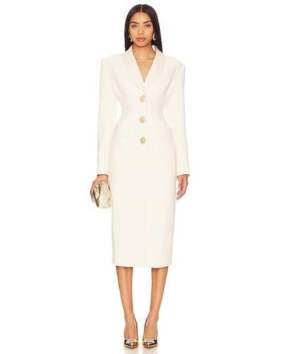 Nana Jacqueline Evie Long Suit Jacket - White