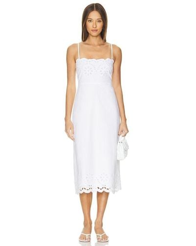 Tularosa Lee Midi Dress - White