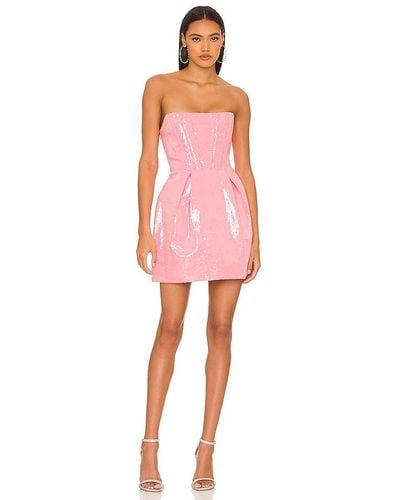 Bronx and Banco Maraya Sequin Corset Mini Dress - Pink