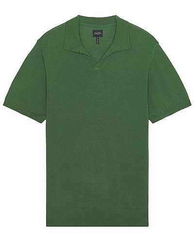 Good Man Brand Short Sleeve Sweater Polo - Green