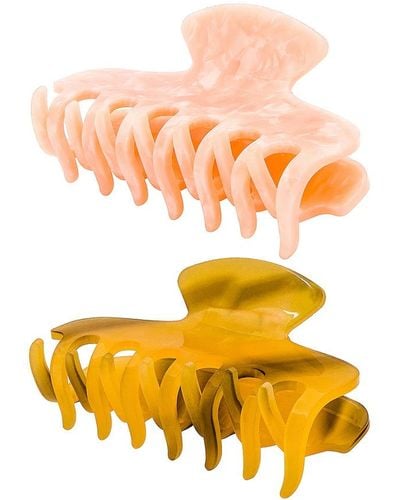 Loeffler Randall Hair Claw Set - Pink