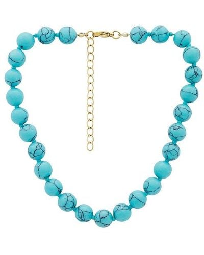 petit moments Beaded Necklace - Blue