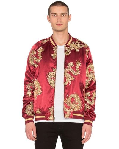 Standard Issue Dragon Bomber Jacket - Red