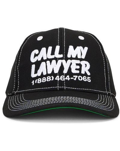 Market Call My Lawyer 6 Panel Hat - Black
