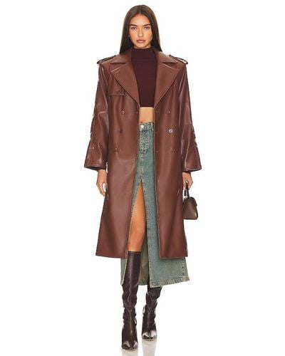 House Of Sunny Montague Trench Coat - Brown