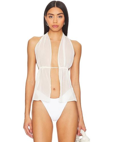 Lovers + Friends Sun And Sand Top - White