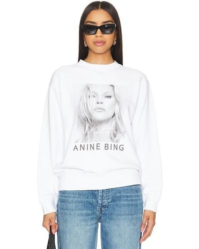 Anine Bing Ramona Kate Moss Sweatshirt - White