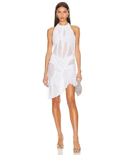 DI PETSA Wetlook Mini Dress - White