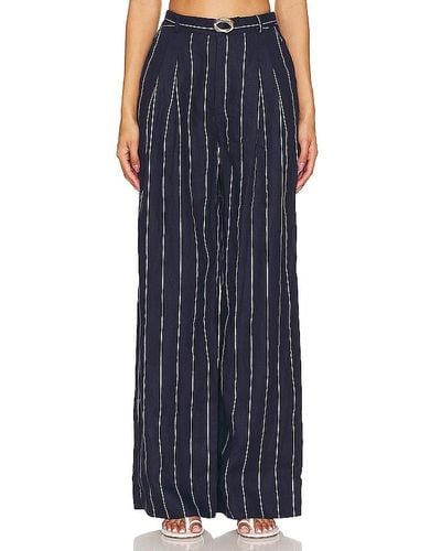 Nicholas Calista belted wide leg pant - Azul