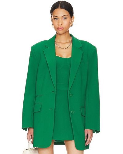 Shona Joy Irena Oversized Blazer - Green
