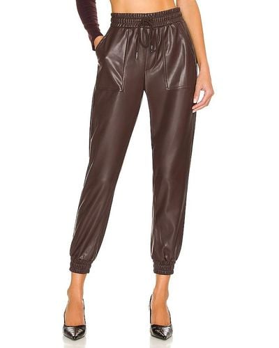 BCBGeneration Faux leather jogger - Marrón