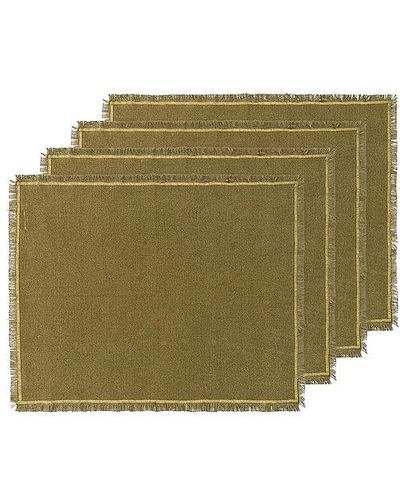 Hawkins New York Essential Placemats Set Of 4 - Green