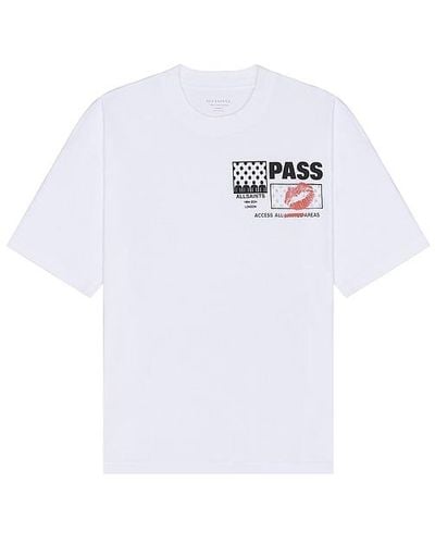 AllSaints Camiseta pass - Blanco