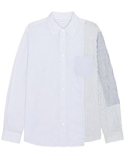 John Elliott Panelled Cloak Button Up - White