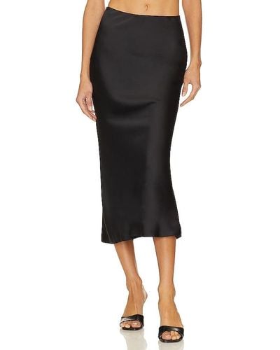 Norma Kamali X Revolve Bias Obie Skirt To Midcalf - Black