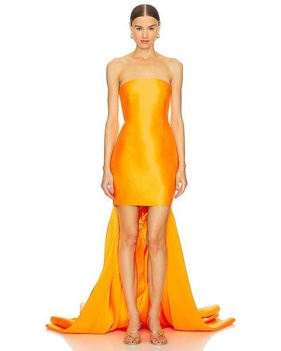 Solace London Neva Mini Dress - Orange