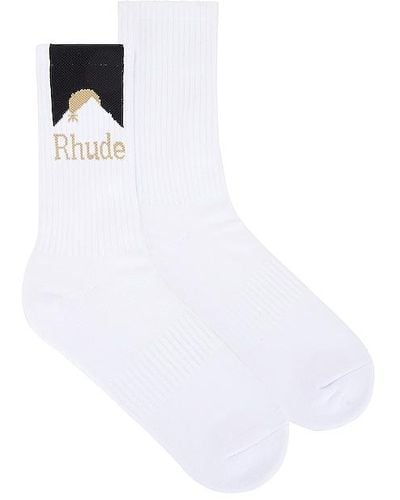 Rhude Moonlight Sock - White