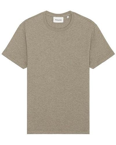 FRAME Duo Fold Short Sleeve Tee - Grey