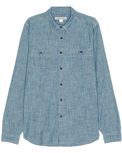 Outerknown Chambray Utility Shirt - ブルー