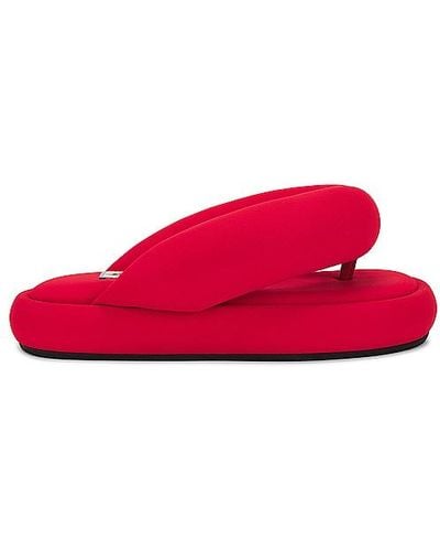 Fiorucci Puffy Flip Flops - Red
