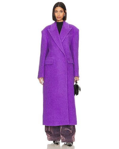 MSGM Wool Coat - Purple