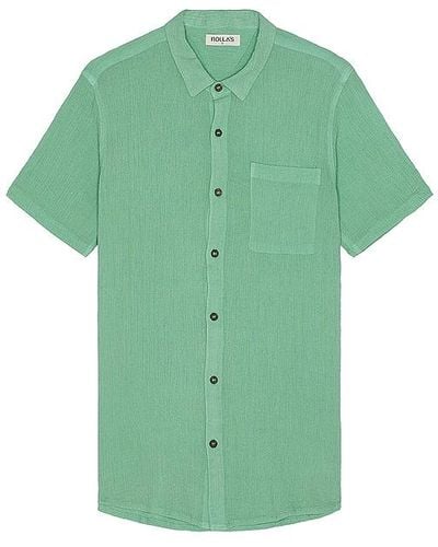 Rolla's Bon Crepe Shirt - Green