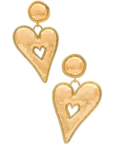 8 Other Reasons Heart Of Gold Earrings - メタリック