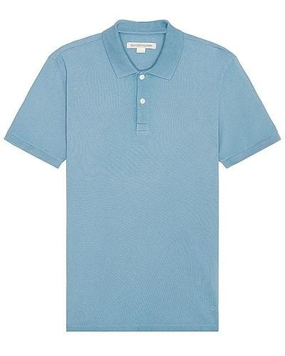 Outerknown Palms Pique Polo - Blue