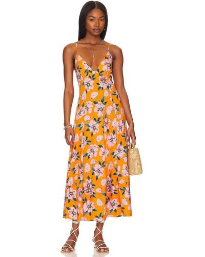 Free People Finer Things Maxi Dress - オレンジ