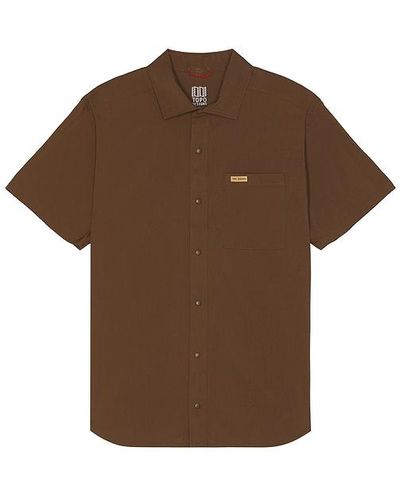 Topo Global Short Sleeve Shirt - Brown