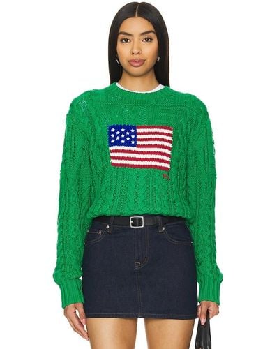 Polo Ralph Lauren Flag Pullover - Green