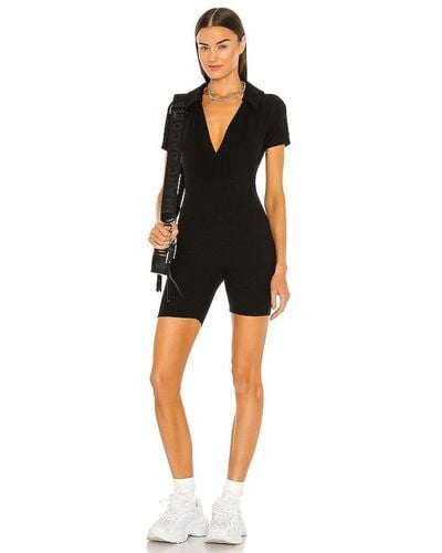 Year Of Ours Polo Romper - Black