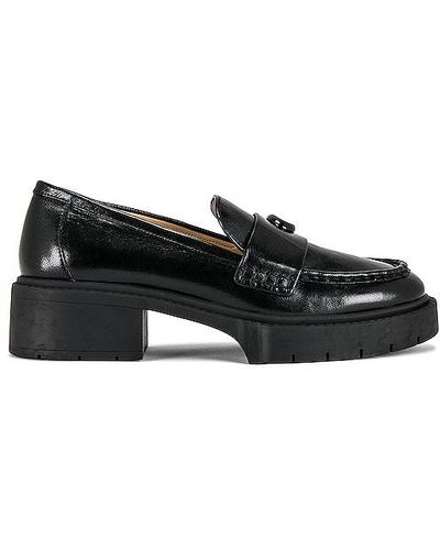COACH Leah Leather Loafer Black 9.5 B