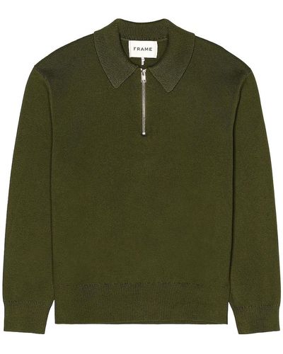 FRAME Polo Sweater - Grün