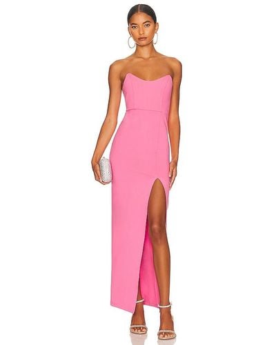 superdown Ryleigh Strapless Maxi Dress - Pink
