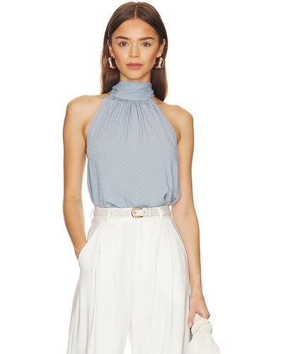 Tie Back Halter Top With Ruffle Detail