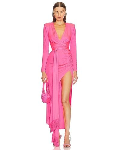 Bronx and Banco Electric Maxi Dress - Pink