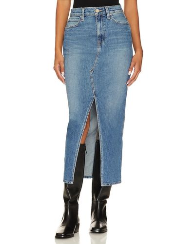 Hudson Jeans Reconstructed Midi Skirt - ブルー