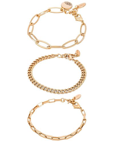 Ettika Chain Bracelet Set - ホワイト