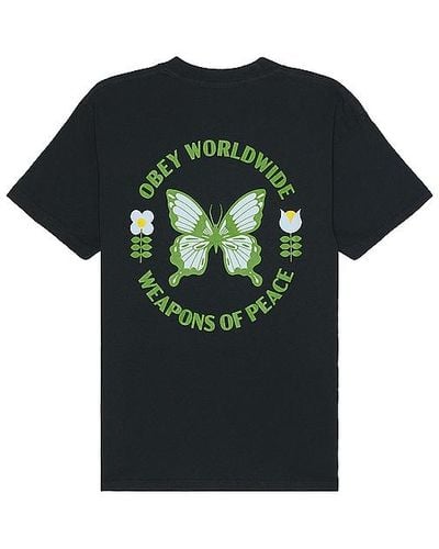 Obey Weapons Of Peace Tee - Green