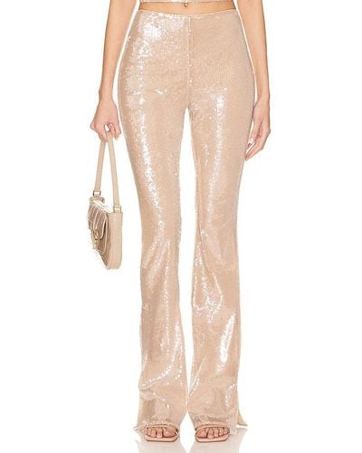 Lovers + Friends Stevie Sequin Pant - Natural