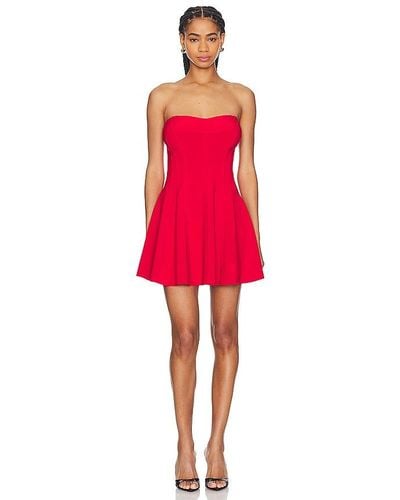 Norma Kamali X Revolve Grace Strapless Mini Dress - Red