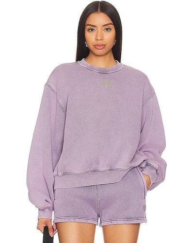 Alexander Wang Essential Crew Sweatshirt - Purple