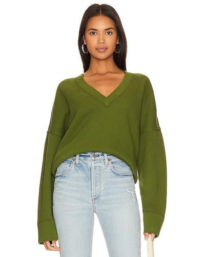 Citizens of Humanity Ronan V Neck Top - Green