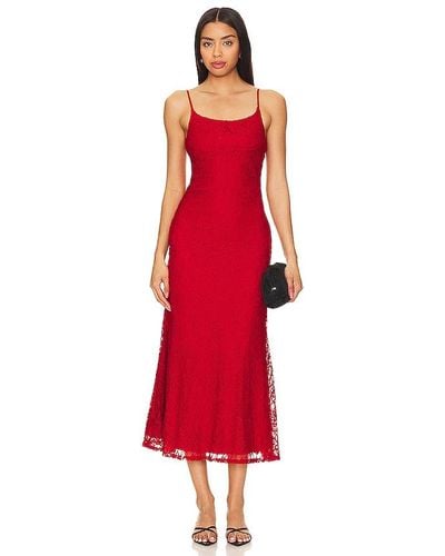 Bardot Ruby Midi Dress - Red